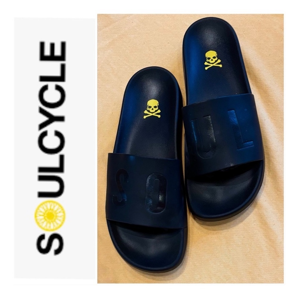 SoulCycle Black Slide Sandals